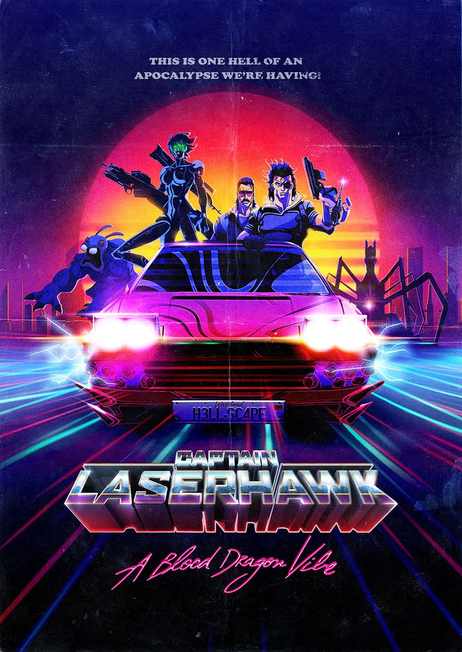 Captain Laserhawk A Blood Dragon Remix กัปตันเล้ซอร์ฮอว์ บลัดดราก้อน มีมิกซ์ ตอนที่ 1-6 พากย์ไทย